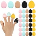 thumbnail image 1 of 35 piezas de esponja para dedos, mini esponjas de maquillaje para dedos, almohadillas para dedos, herramientas de maquillaje cosméticas de belleza, 1 of 6