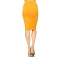 thumbnail image 3 of Women's Lightweight Stretch High Waist Casual Solid Midi Pencil Skirt, 3 of 5
