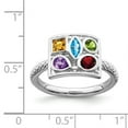 thumbnail image 2 of 2.5mm Sterling Silver Stackable Gemstone Ring - Size 10, 2 of 2