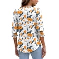 thumbnail image 5 of Blusas XIEERDUO de primavera para mujer, elegantes e informales, mangas 3/4, 5 of 5