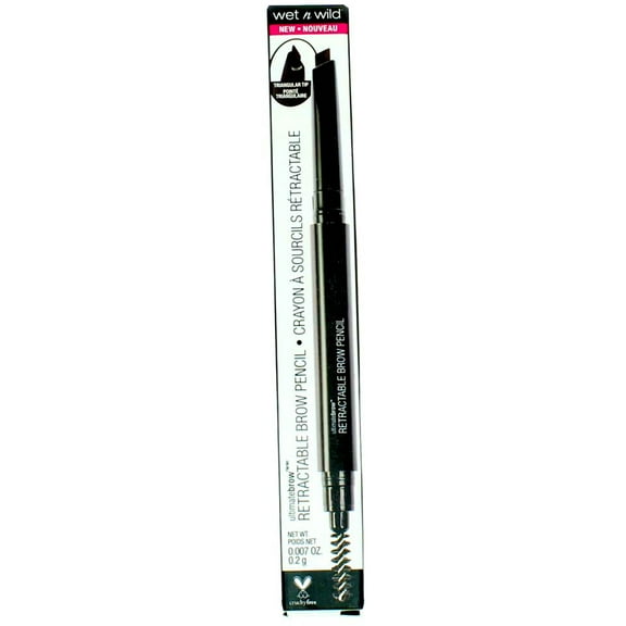 Wet n Wild Ultimate Brow Retractable Eyebrow Pencil, Dark Brown 628A (3 Pack)
