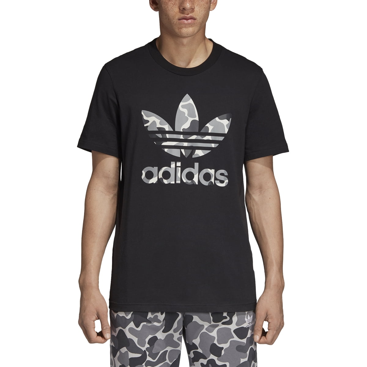 adidas camo trefoil tee