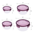 thumbnail image 2 of REGALWOVEN 8 Pack Food Storage Containers with Lids, Meal Prep Food Containers Purple 8 Pack, 2 of 7