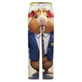 thumbnail image 5 of Cute Hamster School Uniform Winter Female Pants Flannel High Waist Women Pants Lady Warm Straight Leg Plush Trousers, 5 of 7