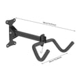 thumbnail image 2 of 1 PCS Black Wall Mount Bicycle Holder, Wall Bicycle Storage Rack, Adjustable Bicycle Holder for Garages and Houses, 2 of 13