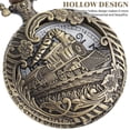 thumbnail image 4 of MasteelfCA 1 Pce Montre de Poche Suspendue Design Creux Style Rétro Montre à Quartz, 4 of 7