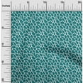 thumbnail image 1 of oneOone Silk Tabby Dark Teal Green Fabric Giraffe Animal Skin Craft Projects Decor Fabric Printed By The Yard 42 Inch Wide, 1 of 4