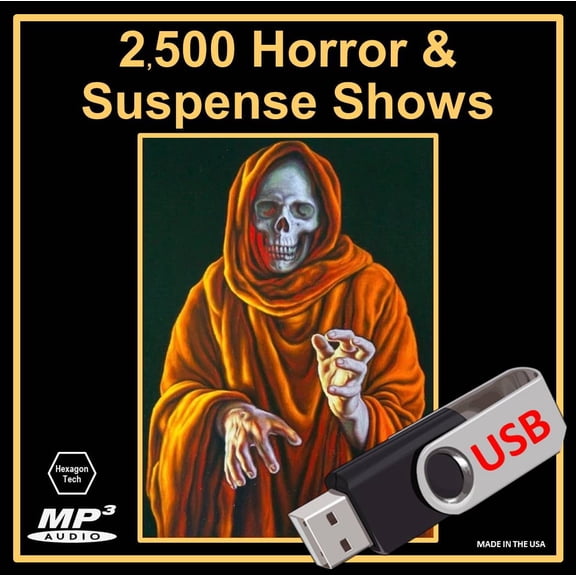 Best 2,500 Horror & Suspense Old Time Radio Shows [USB Flash Drive]