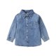 thumbnail image 1 of Gibobby Chamarra niñoNiños pequeños, niñas, camisa, abrigo, chaqueta, mezclilla, manga larga, niños, cuello vuelto, tops con botones, prendas de vestir(A, 3-4 Años), 1 of 5