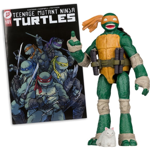 McFarlane Toys - Teenage Mutant Ninja Turtles - Page Punchers -Michelangelo 5" Action Figure With Comic (TMNT)