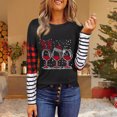 thumbnail image 2 of Sudaderas de Cuello Redondo de Navidad Para Mujer Moda Casual Manga Larga Impreso Ladies Tops Odeerbi ODB207701, 2 of 4