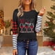 thumbnail image 2 of Sudaderas de Cuello Redondo de Navidad Para Mujer Moda Casual Manga Larga Impreso Ladies Tops Odeerbi ODB207701, 2 of 4