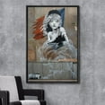 thumbnail image 2 of wall26 Framed Canvas Print Wall Art Banksy Les Miserables with French Flag Graffiti &amp; Street Art Pop Culture Illustrations Pop Art Bohemian Dark for Living Room, Bedroom, Office - 16"x24&quo, 2 of 5