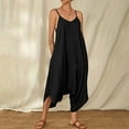 thumbnail image 6 of Taylonsss Women's Printed Summer Sleeveless Backless Casual Backpack Pants Jumpsuit Pants, 6 of 8