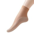 thumbnail image 3 of Uooqdmx Sheer Socks, Ankle Socks for Women, Cotton Socks for Women, No Slip Socks Women Summer Socks for Women, Thin Socks (5pc), Coffee One Size, 3 of 4