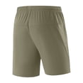 thumbnail image 3 of Ceisia Men's Solid Color Ice Silk Casual Sports Pants with Elastic Drawstring Waist Zippered Pockets Tapered Ankle Cuffs Khaki Gifts for Father 2X, 3 of 8