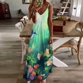 thumbnail image 3 of Flower Hummingbird Sleeveless Dress for Women Clothing Female Women's Summer Skirt, 3 of 7