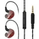 thumbnail image 1 of Auriculares con cable de 3,5 mm, tipo intrauditivo, Auriculares deportivos con micrófono incorporado, negro 1 par Methold EL001675-02B, 1 of 2