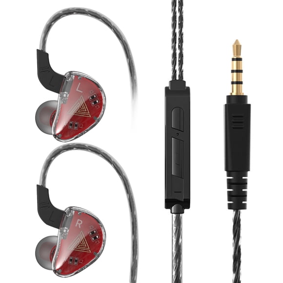 Auriculares con cable de 3,5 mm, tipo intrauditivo, Auriculares deportivos con micrófono incorporado, negro 1 par Methold EL001675-02B