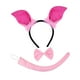 thumbnail image 5 of Diadema con orejas de cerdo, accesorio para el cabello ideal para espectáculos, festivales, cosplay y Halloween. Conjunto rosa de 3 piezas, 5 of 9