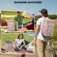 thumbnail image 4 of Travel Cooler Bag - Pioneer Flower Floral Print Pattern Camping Beer Cooler Backpack with Bottle Opener- Waterproof Insulated Picnic Backpacks - Cooler Bag for Beach, 4 of 6