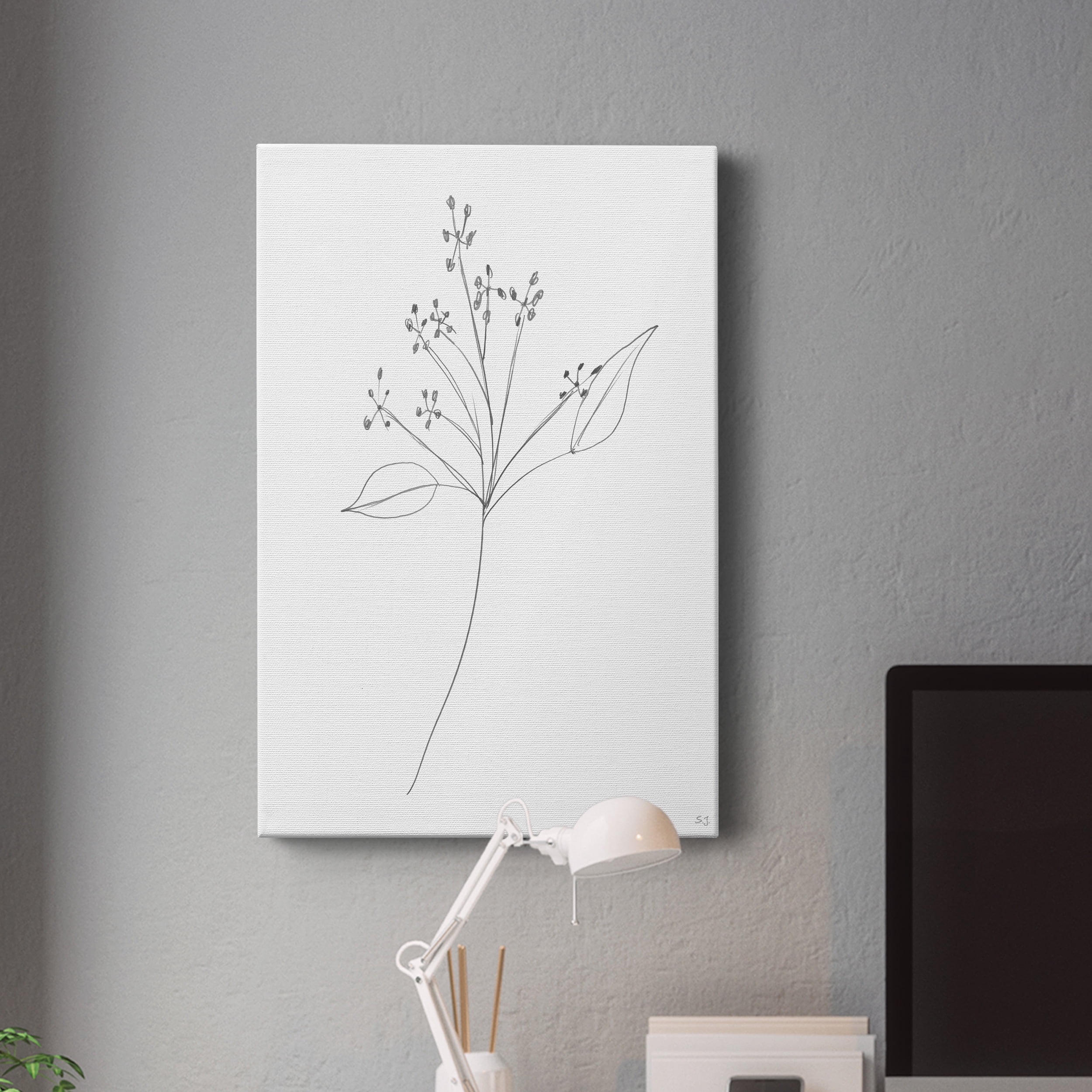 Botanical Gesture V Premium Gallery Wrapped Canvas - Ready to Hang - 24 x 36