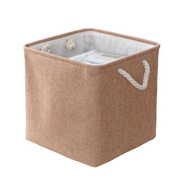 Foldable Clothes Organize Bag Heavy Duty Clothes Containers for Clothes Storage Management Brown