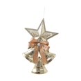 thumbnail image 4 of Campana de lazo de Navidad, de Navidad, adorno de campana de lazo, colgante de campana de Navidad para decoración, fiesta, patio, puerta Estrella de cinco puntas, 4 of 8