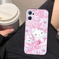 thumbnail image 1 of wangyu Cartoon Hello Kitty Cute Phone Case For OPPO Reno 10 8 8T 7 7Z 6 5 5F 4 Find X5 X3 X2 Pro Plus Lite 5G Black Soft Silicone Cover, 1 of 7