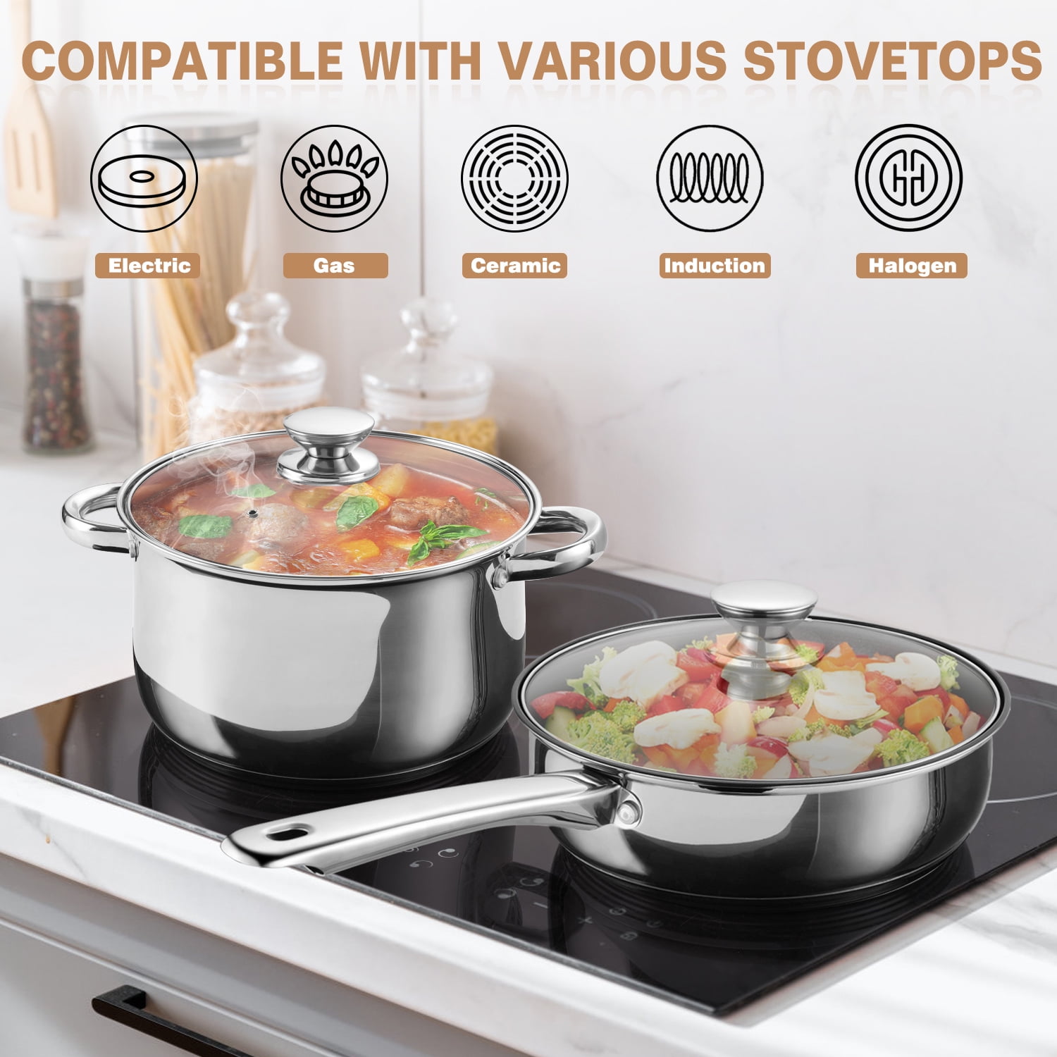 Walchoice 13-Piece Cookware - Walmart Business Supplies