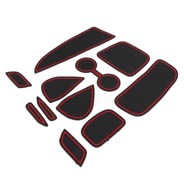 Holder 11 Piezas De Revestimiento De Consola Central De PVC Antideslizante Para Puerta, Kit De Alfombrillas De Bolsillo De Repuesto Para 2020-2021