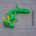thumbnail image 2 of 47.5inch Large 3D Printed Dragon,Flexible Joint Animal lacertid Figurines, Home Office Decor,Fidget Toy for Adults Teens Boy Festival Gifts,Easter Basket Stuffers,Executive Desk Toy, 2 of 10