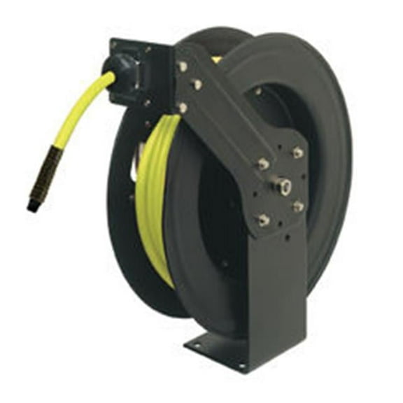 38 in. x 50 ft. Steel Workforce Retractable Flexzilla Air Hose Reel - Zilla Green