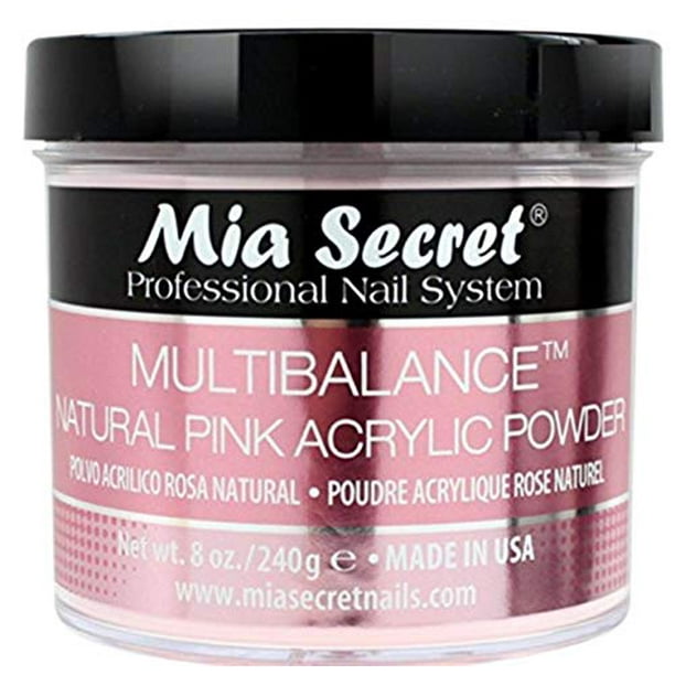 Mia Secret Multibalance Natural Pink Acrylic Nail Powder 8oz Walmart