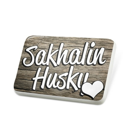 Porcelein Pin Sakhalin Husky, Dog Breed Japan Lapel Badge – NEONBLOND
