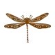 thumbnail image 4 of Dragonfly Silhouette Estaca Decoración de del jardín Escultura óxido de la escultura decorativa de instalación fácil de metal para interiores, 4 of 10