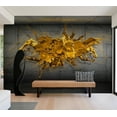 thumbnail image 7 of Tiptophomedecor Abstract Wallpaper Wall Mural - Yellow Splash, 7 of 7