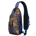 thumbnail image 1 of Palm Inspired Sling Backpack, Lightweight and Durable Crossbody Daypack with Colorful Exotic Pattern, Great for Nature Walks and City Exploration, 1 of 6