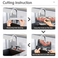 thumbnail image 5 of Yayeee Faucet Mat for Kitchen Sink 14.7" Diatomite Long Splash Guard Pad, Mountains at Dawn, 5 of 7