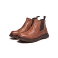 thumbnail image 3 of UKAP Mens Anti-collision Heavy Duty Ankle Booties Office Slip Resistant Fashion Work Shoes Brown Style B 10, 3 of 5