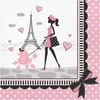 Party in Paris 2 Ply Luncheon Napkins, Pack of 18, 2 Packs