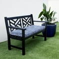 thumbnail image 3 of Sorra Home  Blue and White Stripe Indoor/Outdoor Bristol Bench Cushion 57 x 16 x 2 - Nelson Commodore Blue, 3 of 5