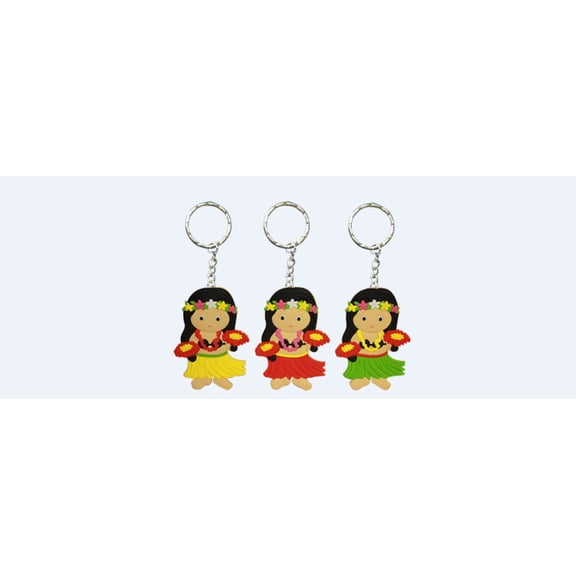 Souvenir Key Chain Hula Girl K/c Set