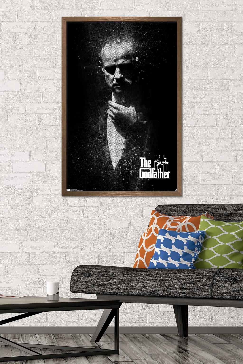 The Godfather - Portrait Wall Poster, 22.375" x 34", Framed