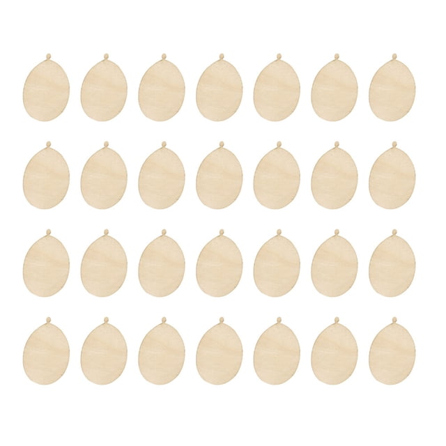 SHISUYAN 100Pcs Diy Slices Assorted Color Diy Projects Balloons Shape Wooden Hanging Tags