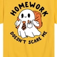 thumbnail image 3 of Instant Message - Homework Ghost - Toddler & Youth Short Sleeve Graphic T-Shirt, 3 of 6
