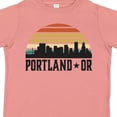 thumbnail image 4 of Inktastic Portland Oregon Skyline Retro Sunset Boys or Girls Toddler T-Shirt, 4 of 5