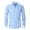 001 Light Blue, variant on Men's French Cuff Dress Shirt Stripe Slim Fit Button Long Sleeve Shirt Business Casual Formal Shirts