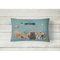 thumbnail image 2 of Carolines Treasures CK7988PW1216 Black Chow Chow Sweet Home Canvas Fabric Decorative Pillow 12H x16W multicolor, 2 of 4