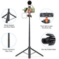 thumbnail image 4 of Cámara de Trypode Trypode Trypode Liviano Selfie Selfie Stick Aluminio Vlog Soporte Con Cabeza de Pelota de 360, 4 of 7